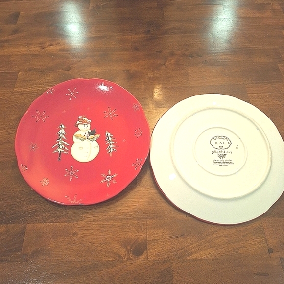 JOLLY Ol' SNOWY PLATE by Tracy Porter Set of 2 ONLY IN THIS SALE - Picture 2 of 9